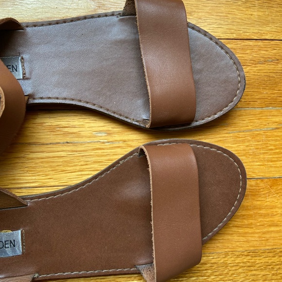 Steve Madden Brown Leather Sandal 7.5 - Picture 2 of 7
